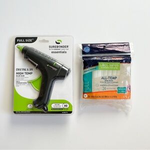 Surebonder Essentials High Temp Glue Gun and Elmer’s All Temp Glue Sticks